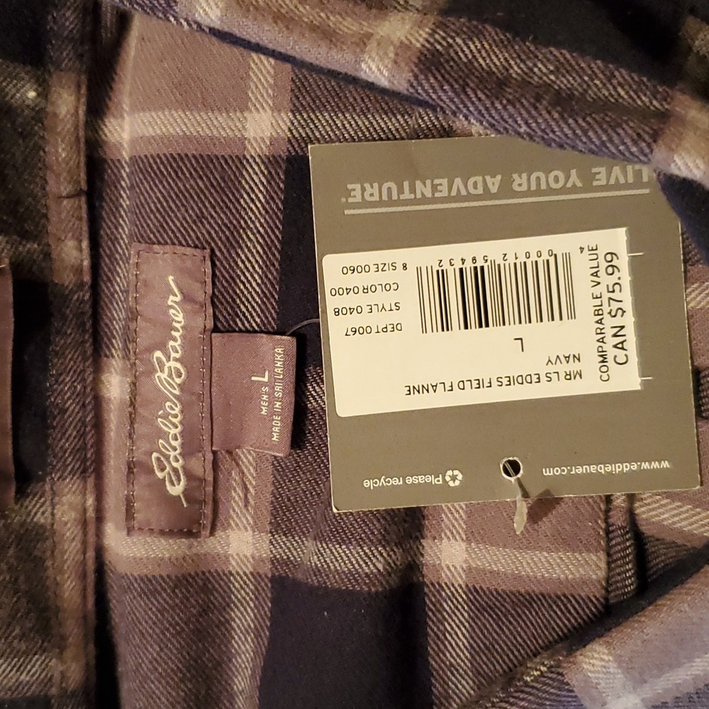 Men's Eddie Bauer flannel shirt